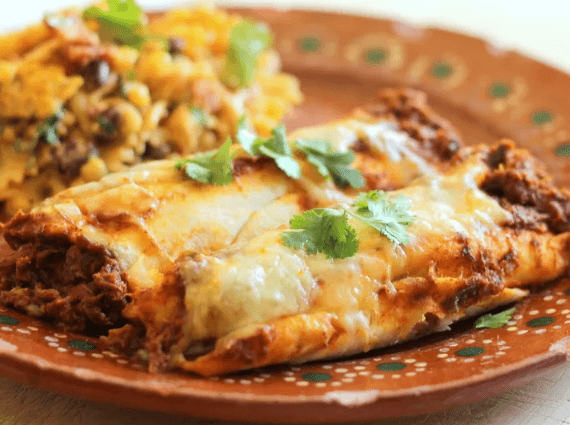 How do you bake enchiladas so they aren't soggy