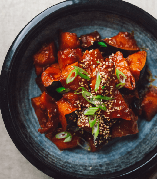 chinese squash recipes kabocha vegan