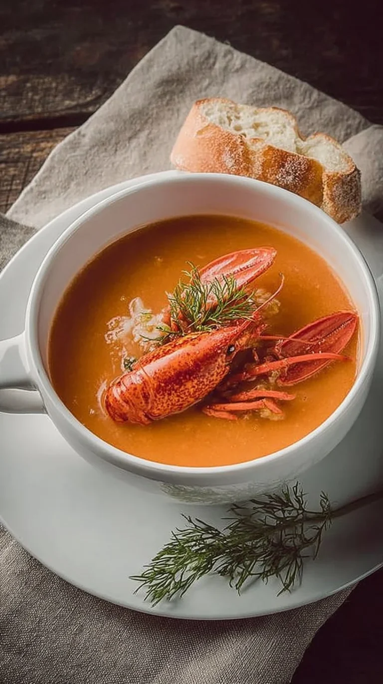 Recette de bisque de homard crémeuse et savoureuse
