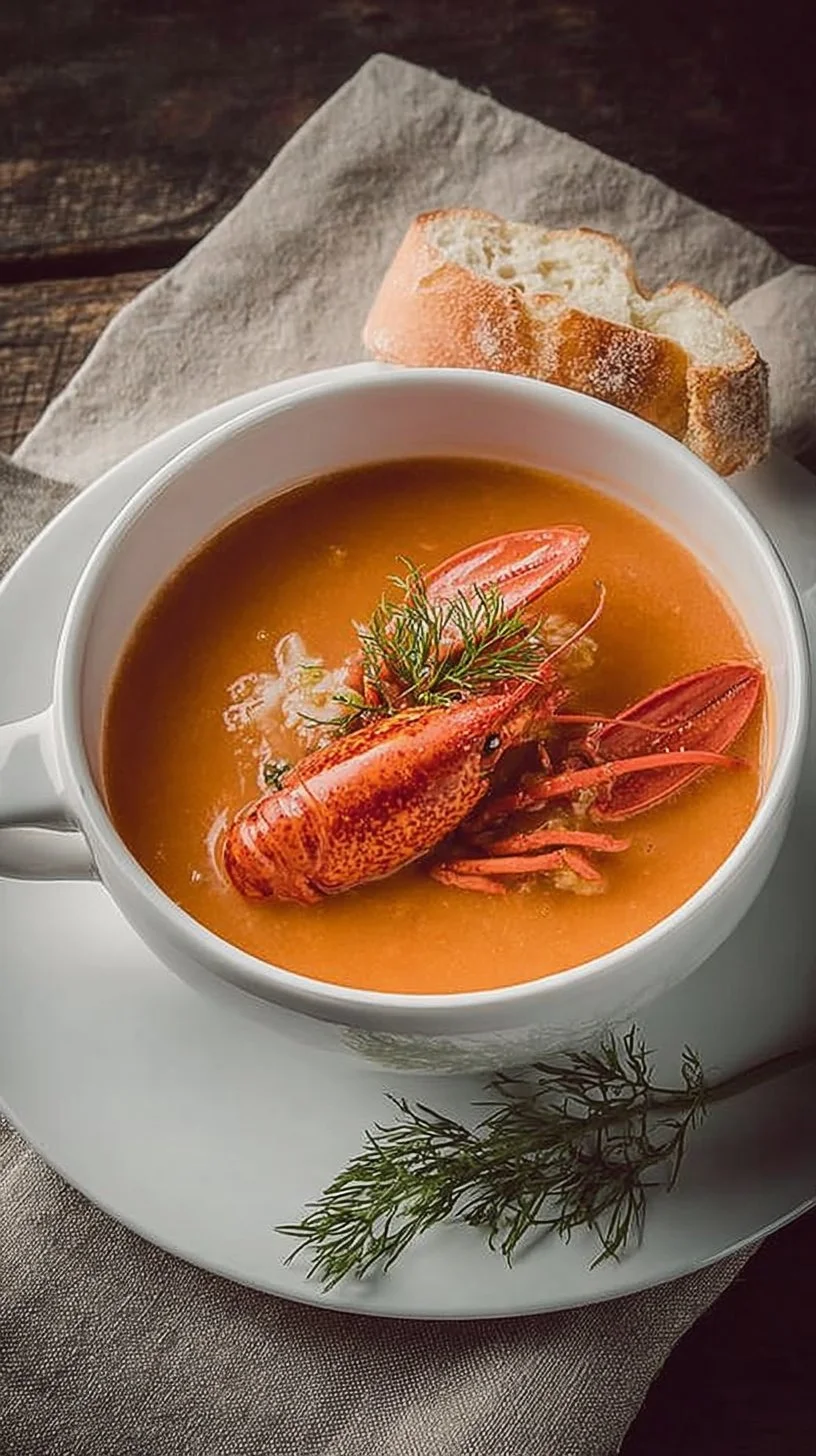 Recette de bisque de homard crémeuse et savoureuse