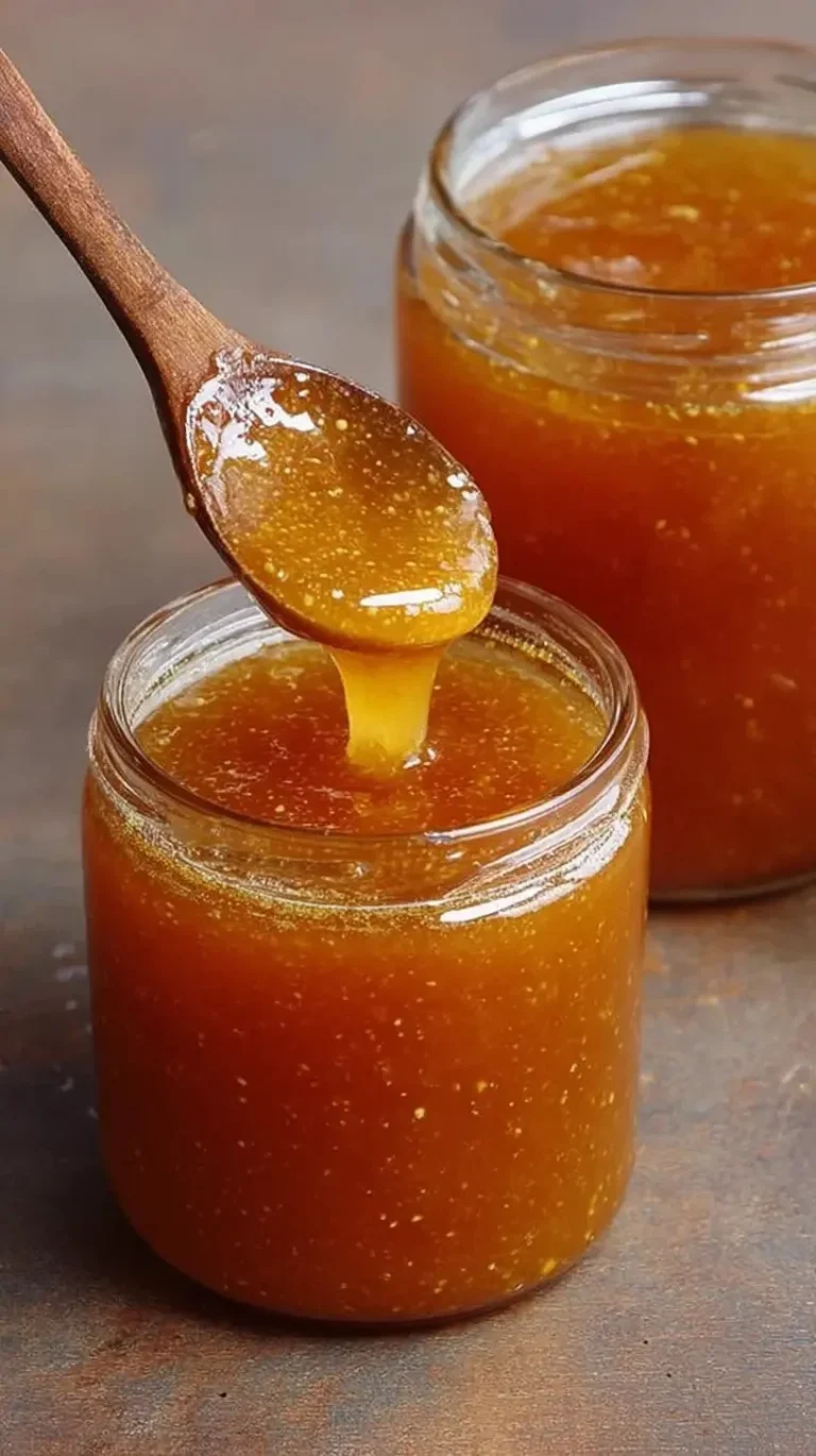 Pot de confiture de mirabelles artisanale sur une table en bois