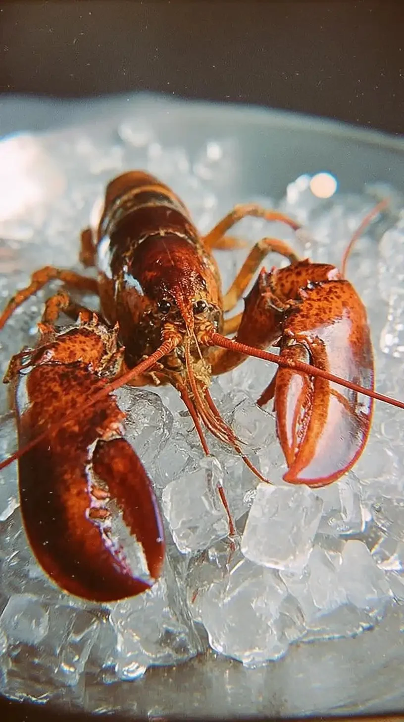 Cuisson du homard surgelé dans une casserole avec épices.