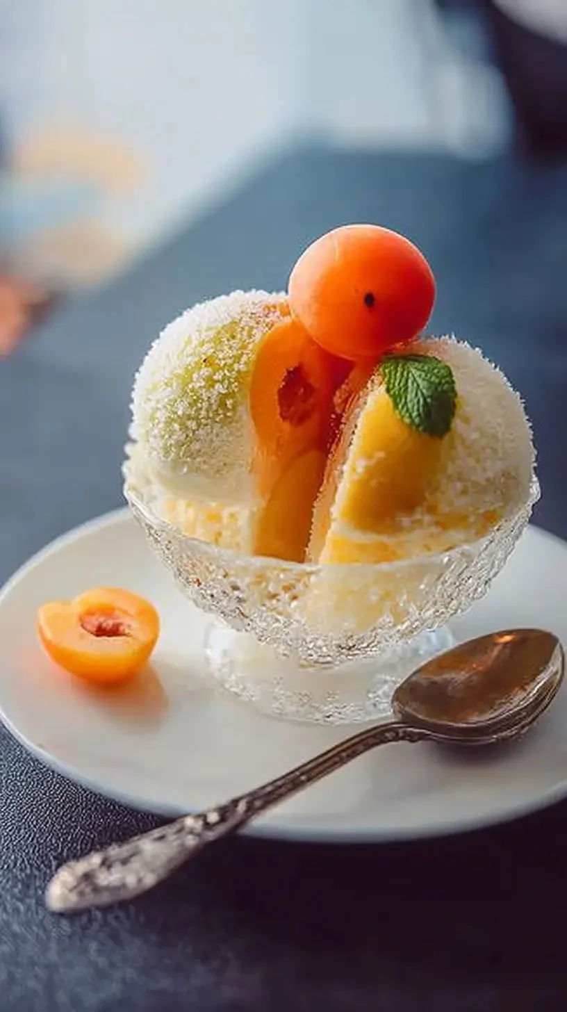 Entremets glacés à la mirabelle, dessert fruité et rafraîchissant.