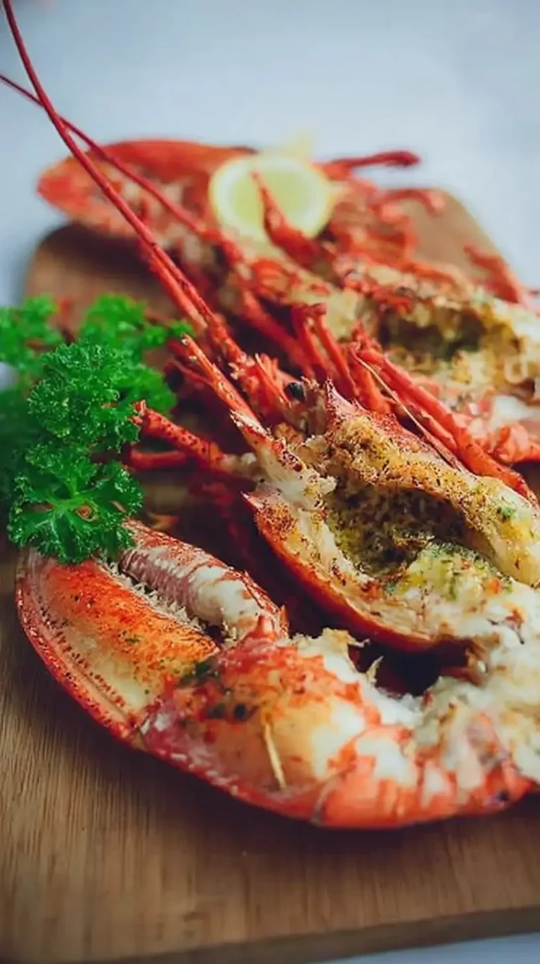 Homard au four prêt à être dégusté, plat savoureux et élégant