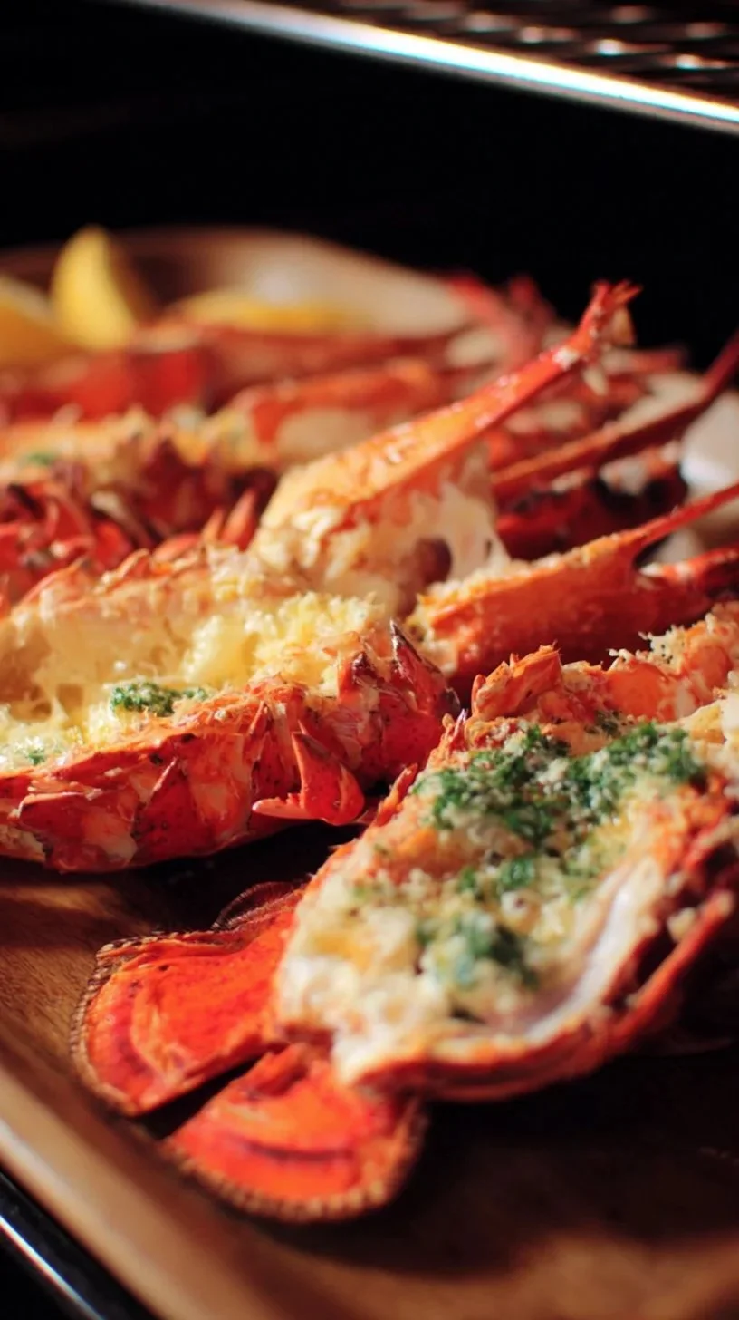 Homard breton rôti au four avec beurre salé des frères Jaguin à Lannion