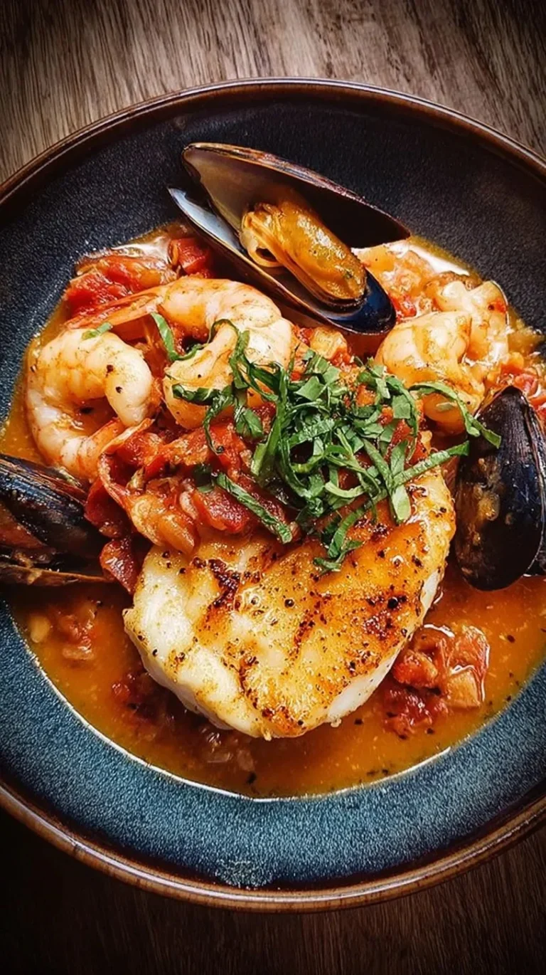 Recette de lotte et crustacés avec une sauce homard savoureuse et raffinée.