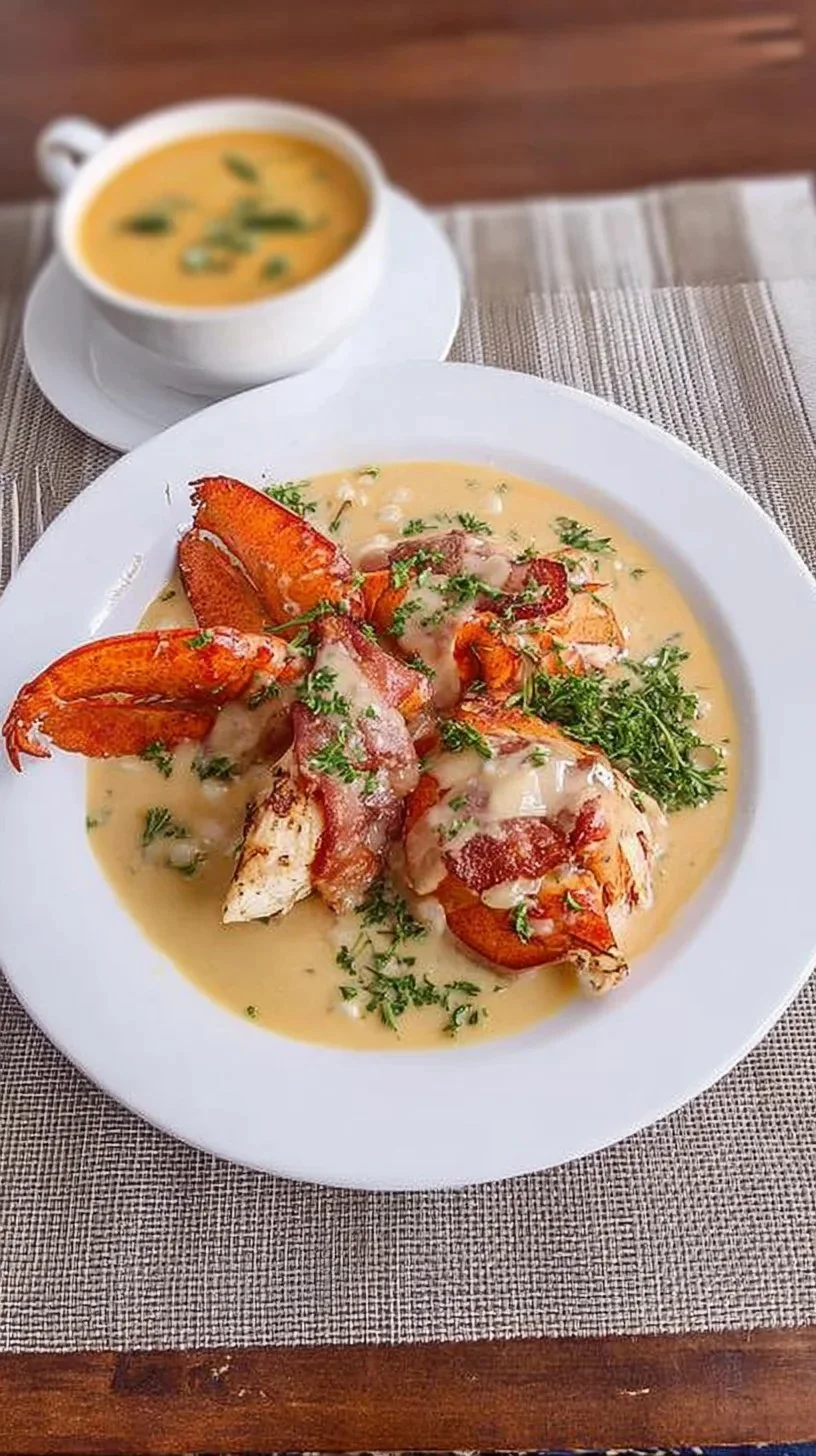 Recette de Poulet à la bisque de homard de Béatrice, plat savoureux