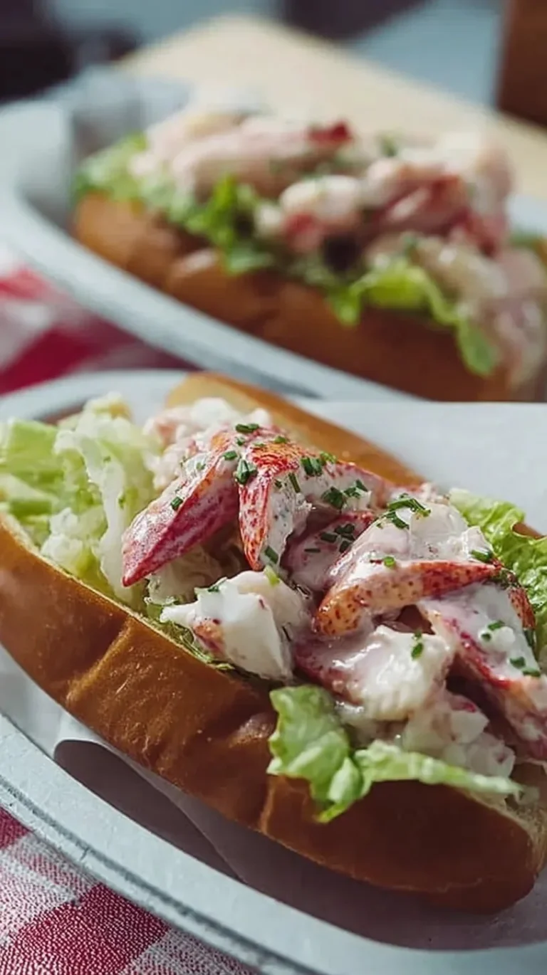 Gourmet sandwichs au homard avec garnitures fraîches et savoureuses