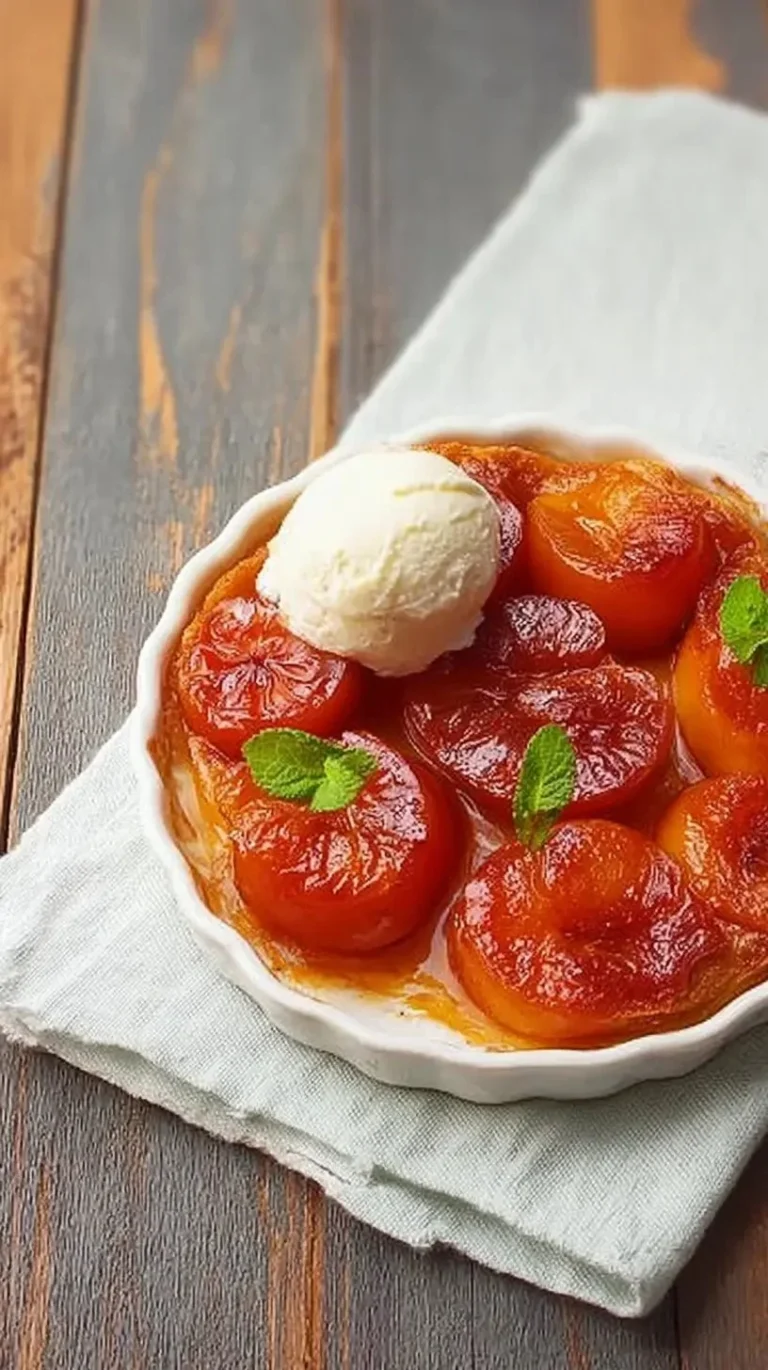Tarte tatin aux mirabelles, dessert renversant et savoureux