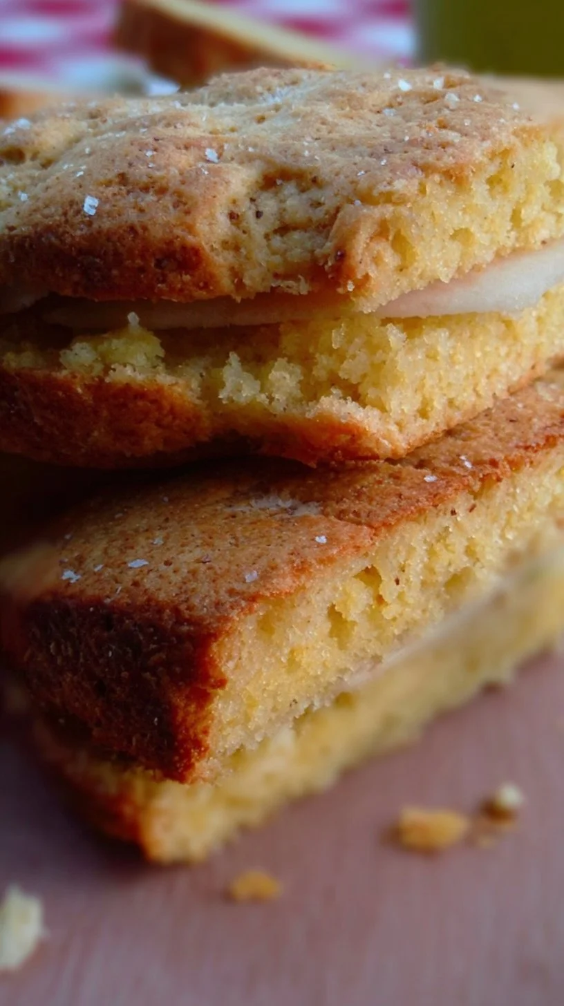 Bocadillo apetitoso de pan de maíz recién horneado