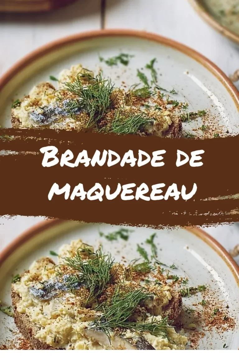 Plat de Brandade de maquereau servi dans un bol avec des herbes fraîches.