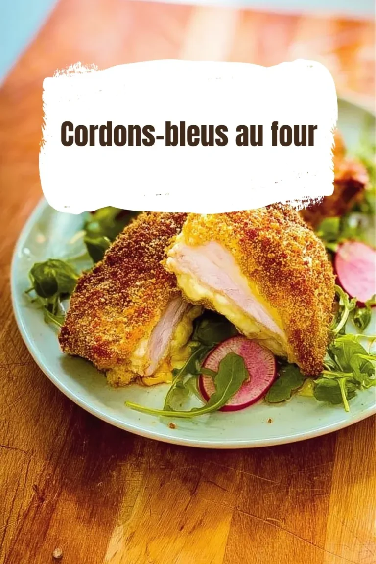 Recette de cordons-bleus au four, croustillants et savoureux