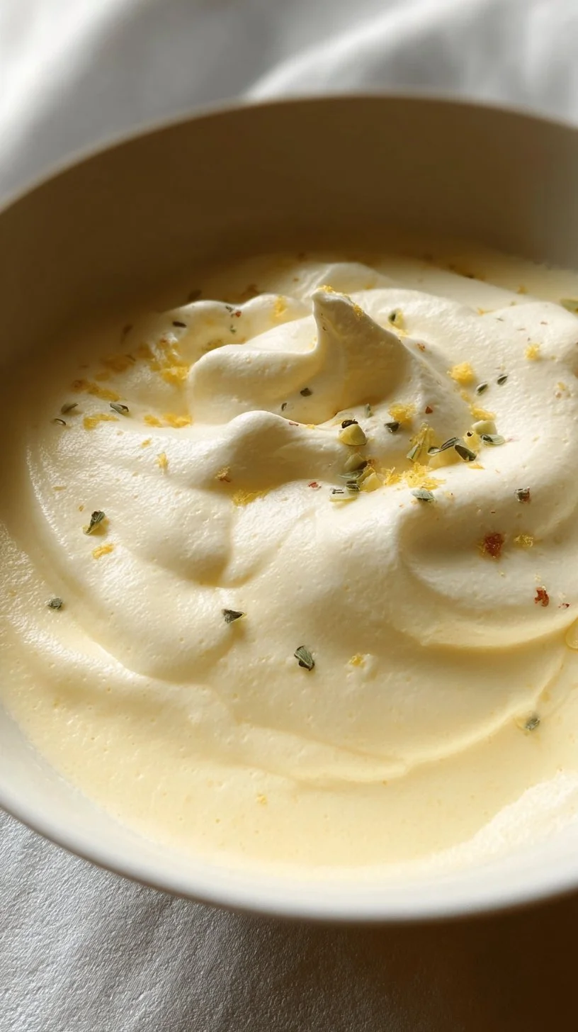 Plato de crema de maíz y coco, un deleite cremoso y sabroso.