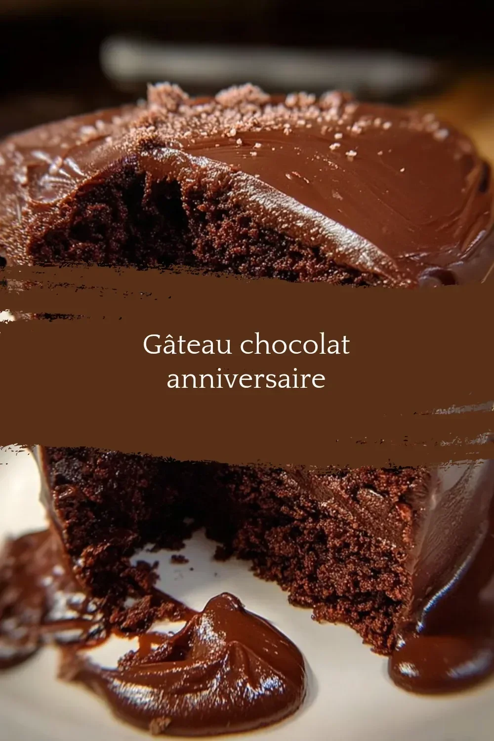 Delicious gâteau chocolat for birthday celebration