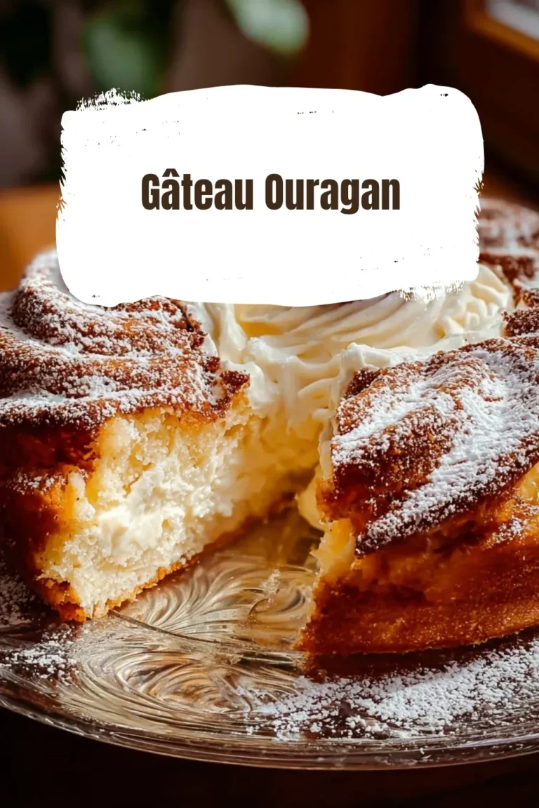 Delicious Gâteau Ouragan dessert with rich cream and vibrant colors