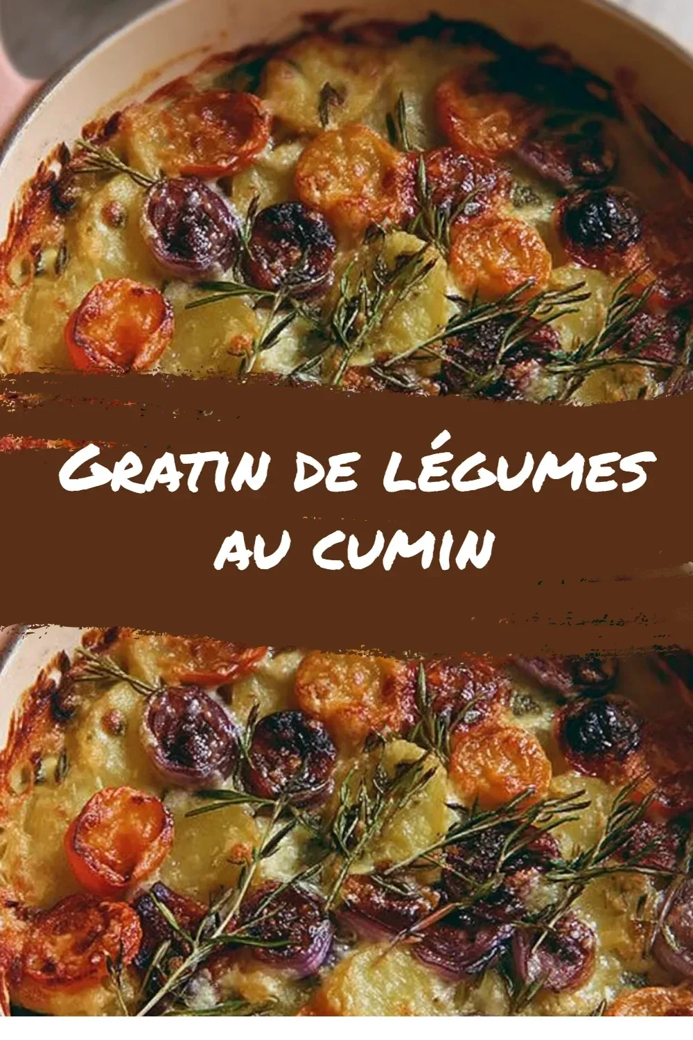 Gratin de légumes au cumin, un plat savoureux et coloré.