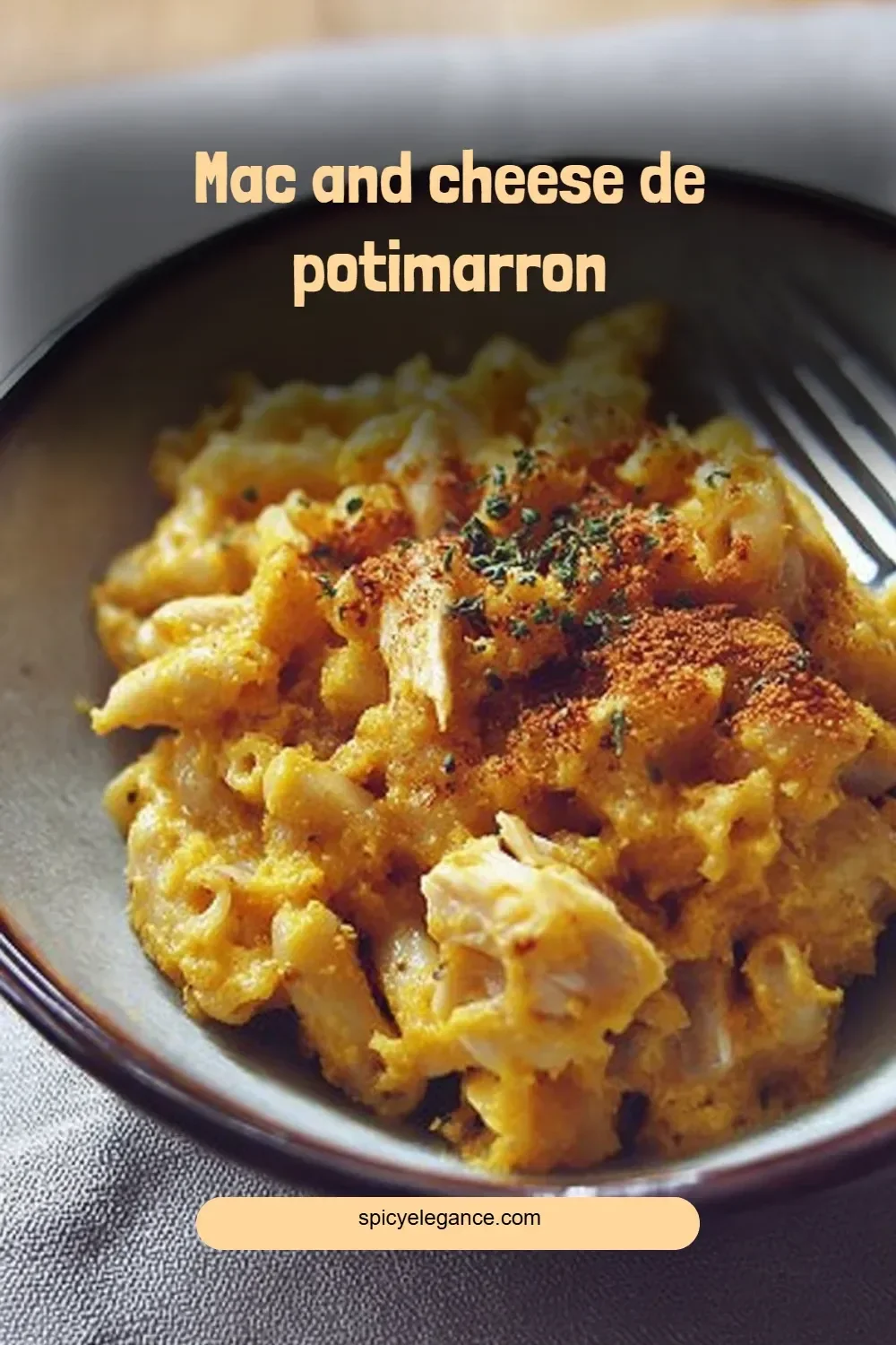 Mac and cheese de potimarron crémeux et réconfortant