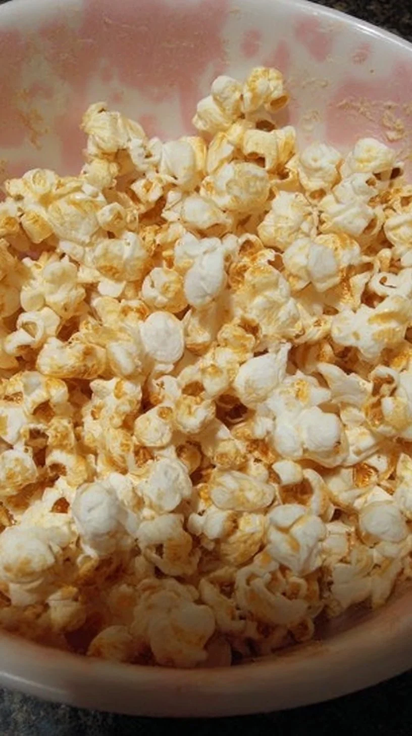 Palomitas caseras a la mantequilla listas para servir