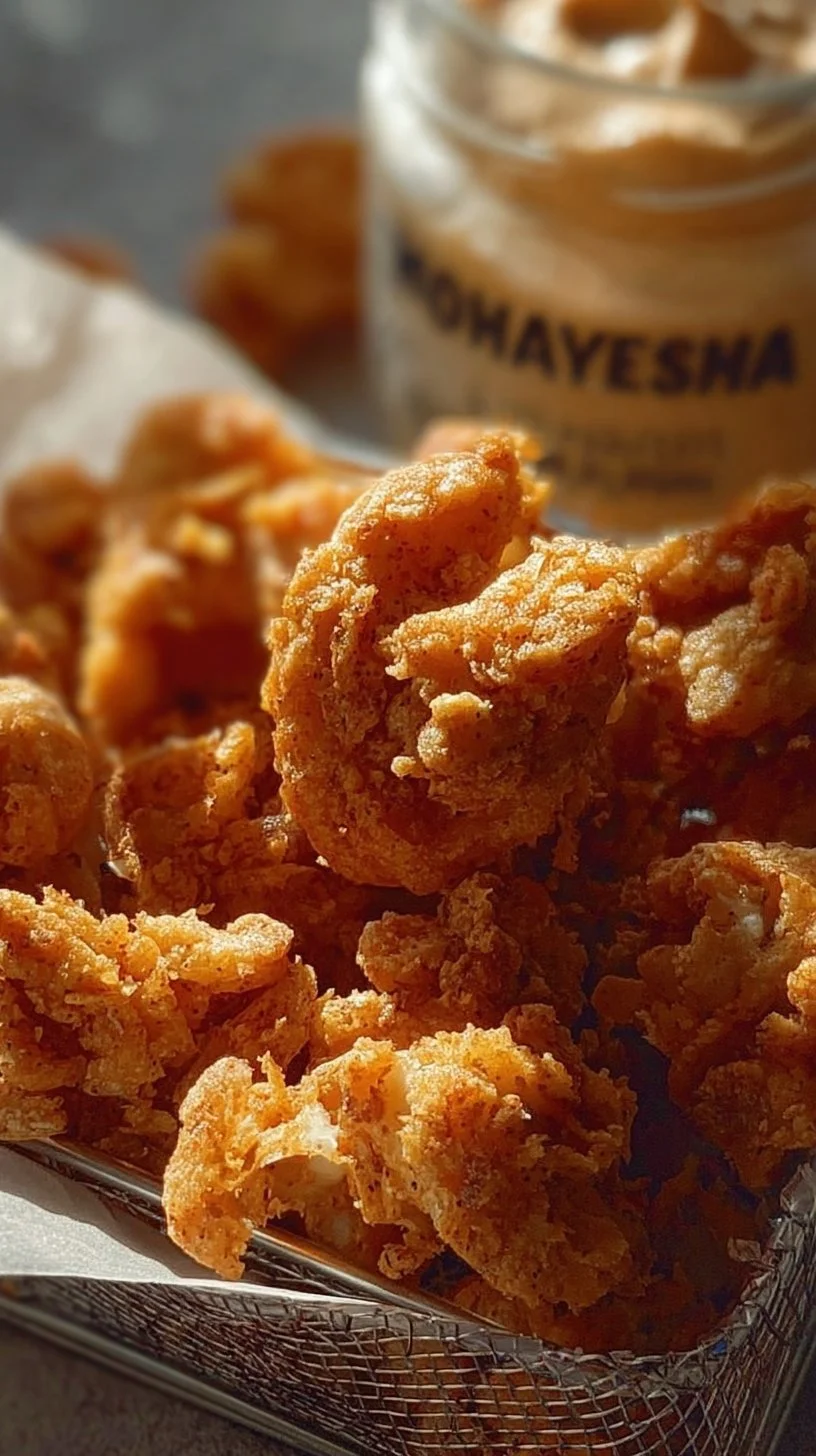 Palomitas de pollo crujientes preparadas en Airfryer