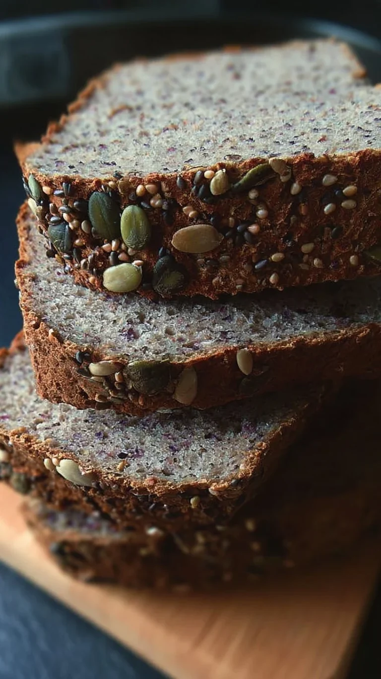 Rebanadas de pan de trigo sarraceno y semillas sin gluten