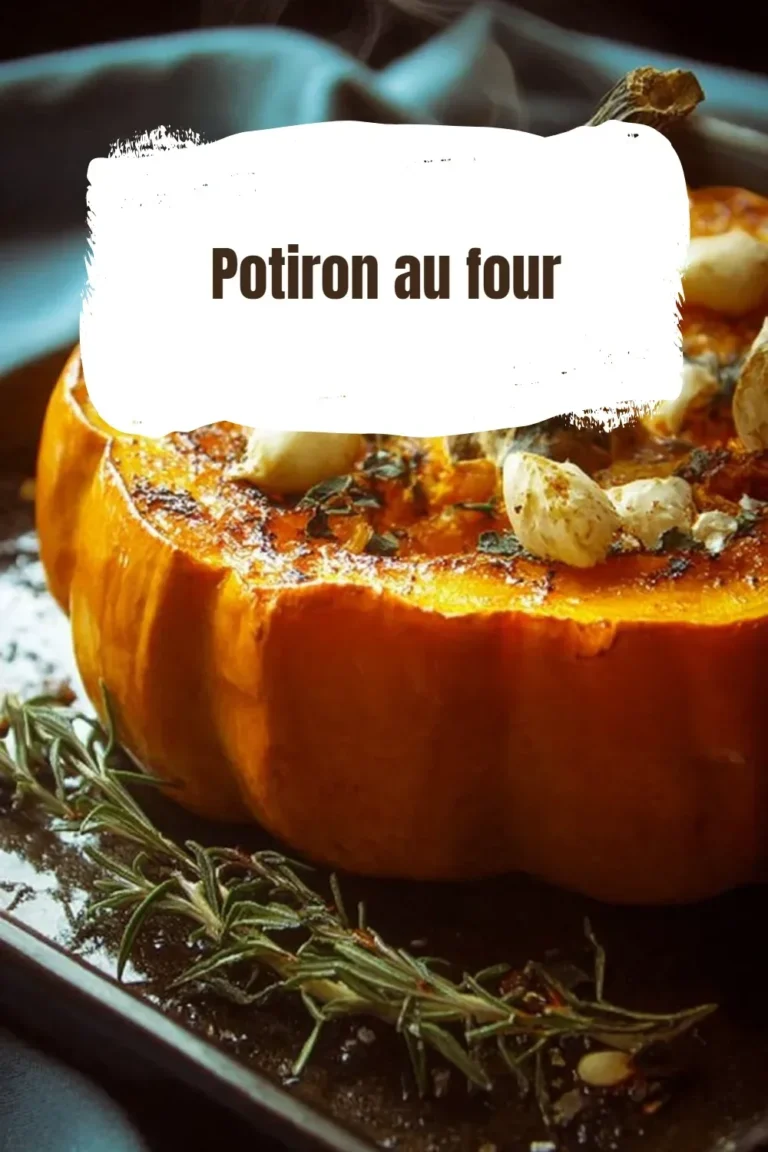 Recette de potiron au four, plat savoureux et réconfortant