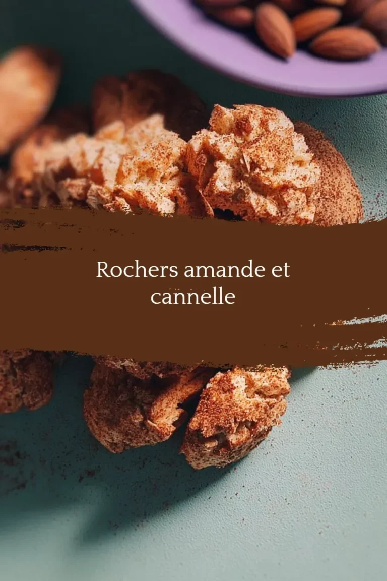 Rochers amande et cannelle, délicieuses friandises aux amandes et épices.