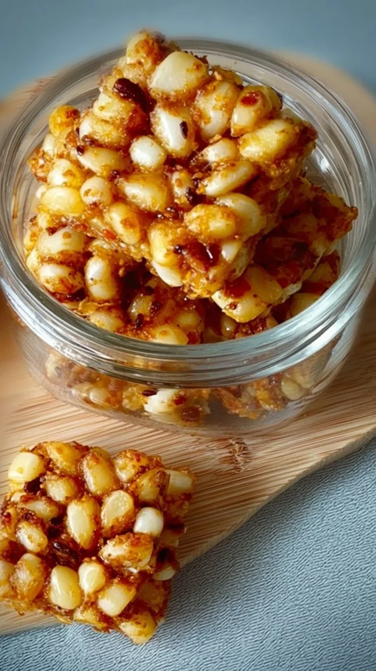 Snack de maíz saludable en un tazón listo para disfrutar