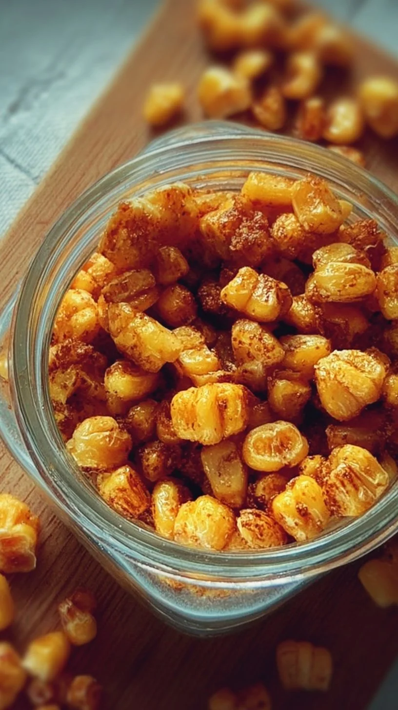 Snack de maíz saludable y crujiente, perfecto para una merienda nutritiva.