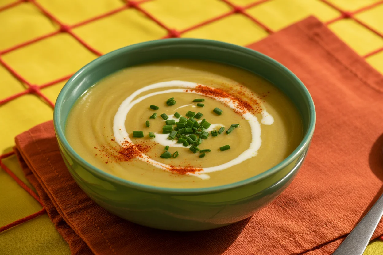 R&eacute;confortant potage chou fleur poireau pour l&rsquo;hiver !