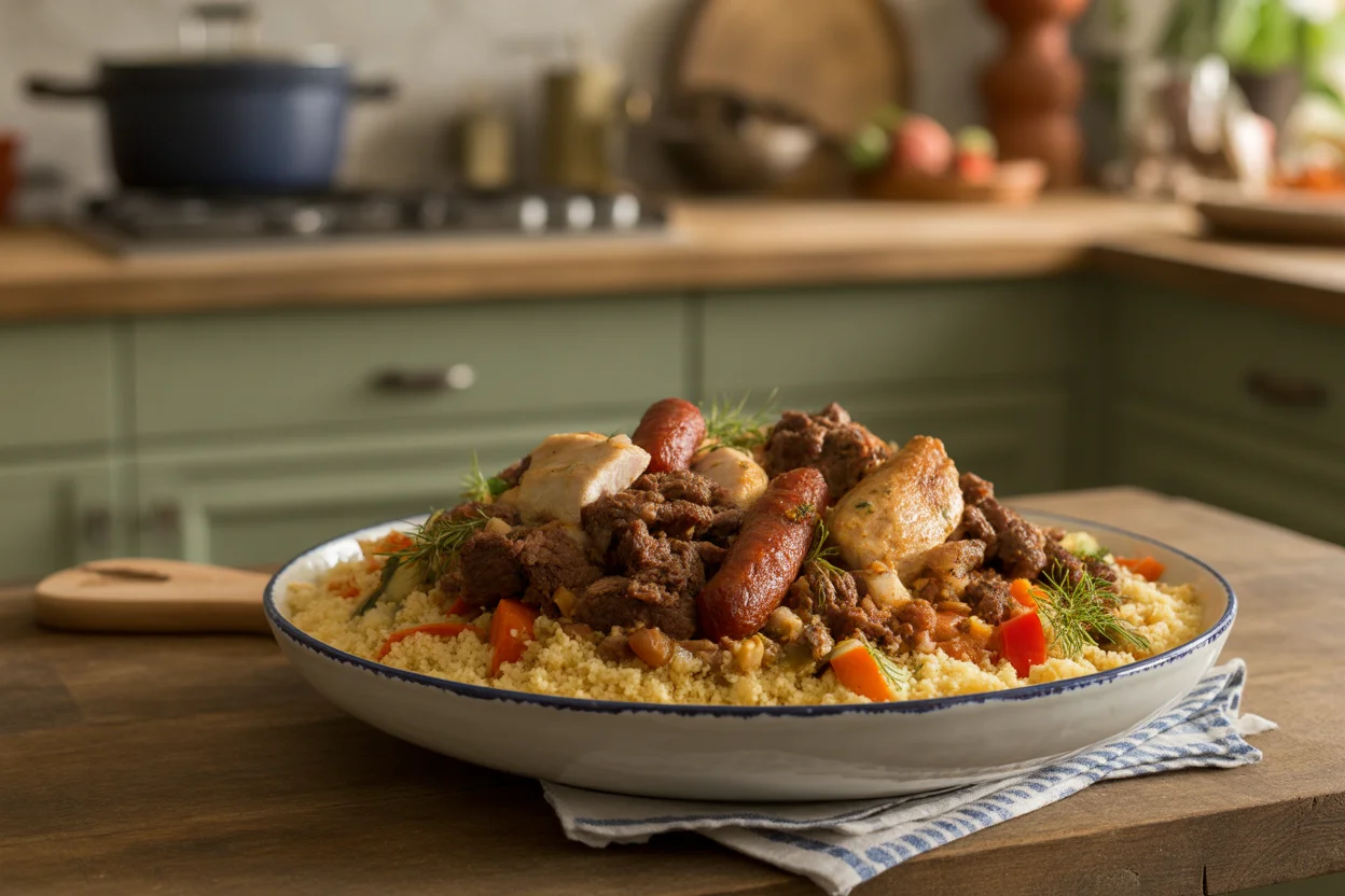 recette couscous boeuf poulet merguez
