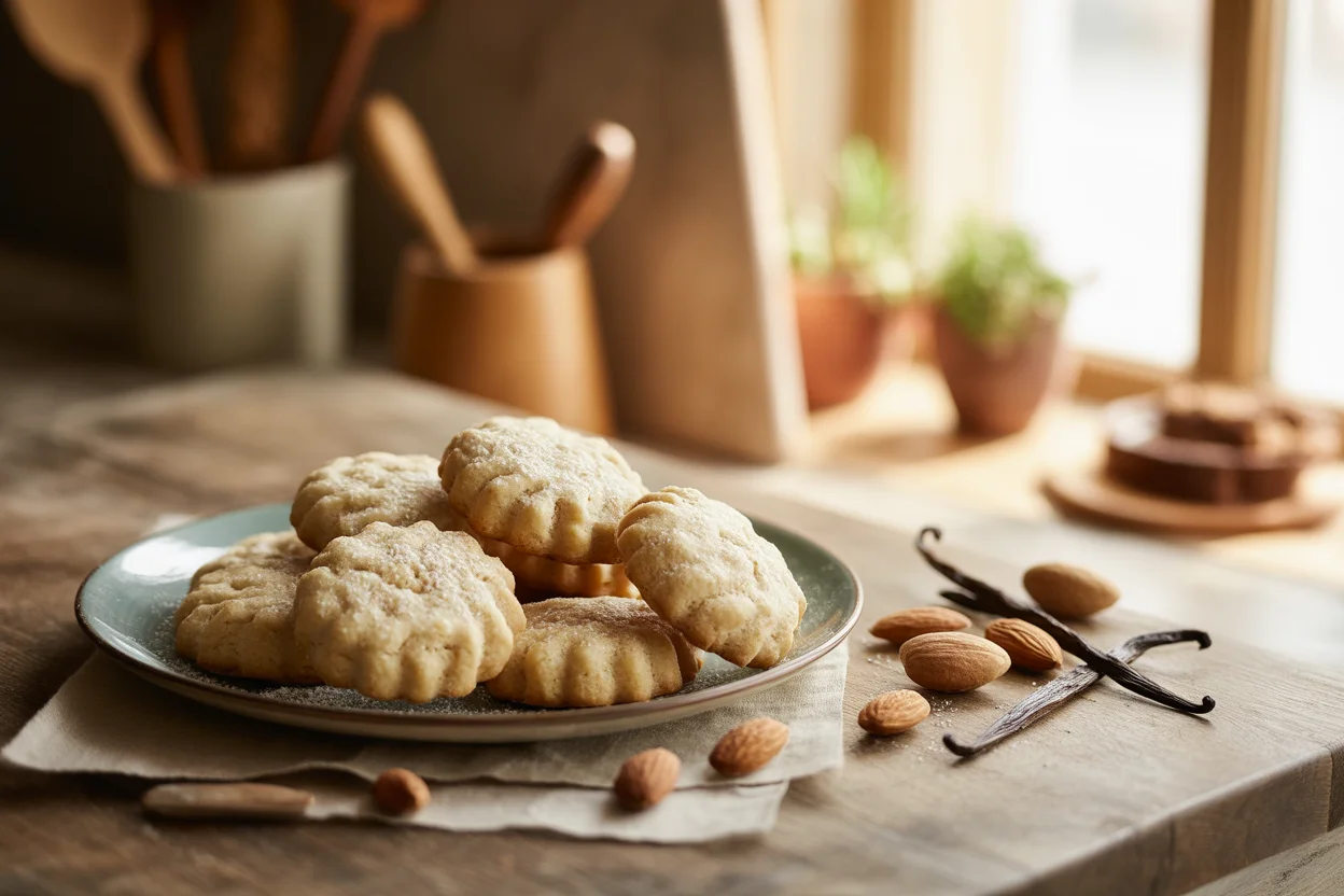 Recette gourmande de Sablés Amandes & Vanille faciles à préparer