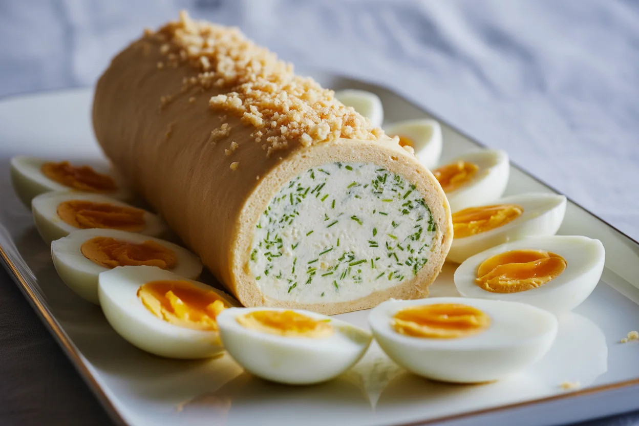 Bûche Salée Œufs Mimosa & Thon