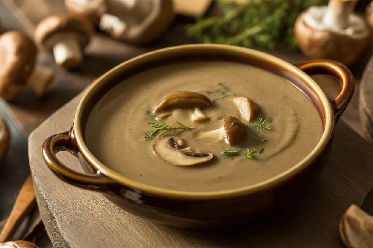 Velout&eacute; de champignons