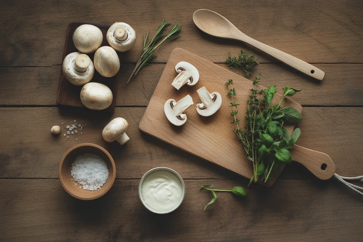 Recette simple et savoureuse de Velout&eacute; de champignons maison