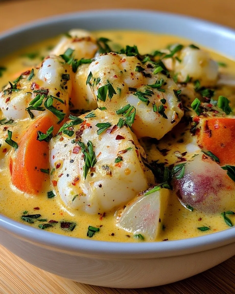 Blanquette de poisson à la crème safranée, plat savoureux et élégant