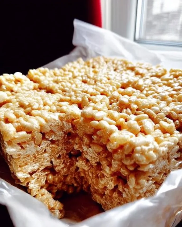 Carrés gourmands aux Rice Krispies avec chocolat et guimauve