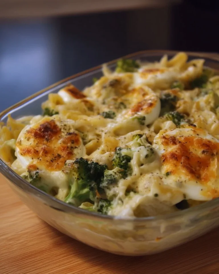 Casserole d'œufs et brocoli, plat savoureux et nutritif