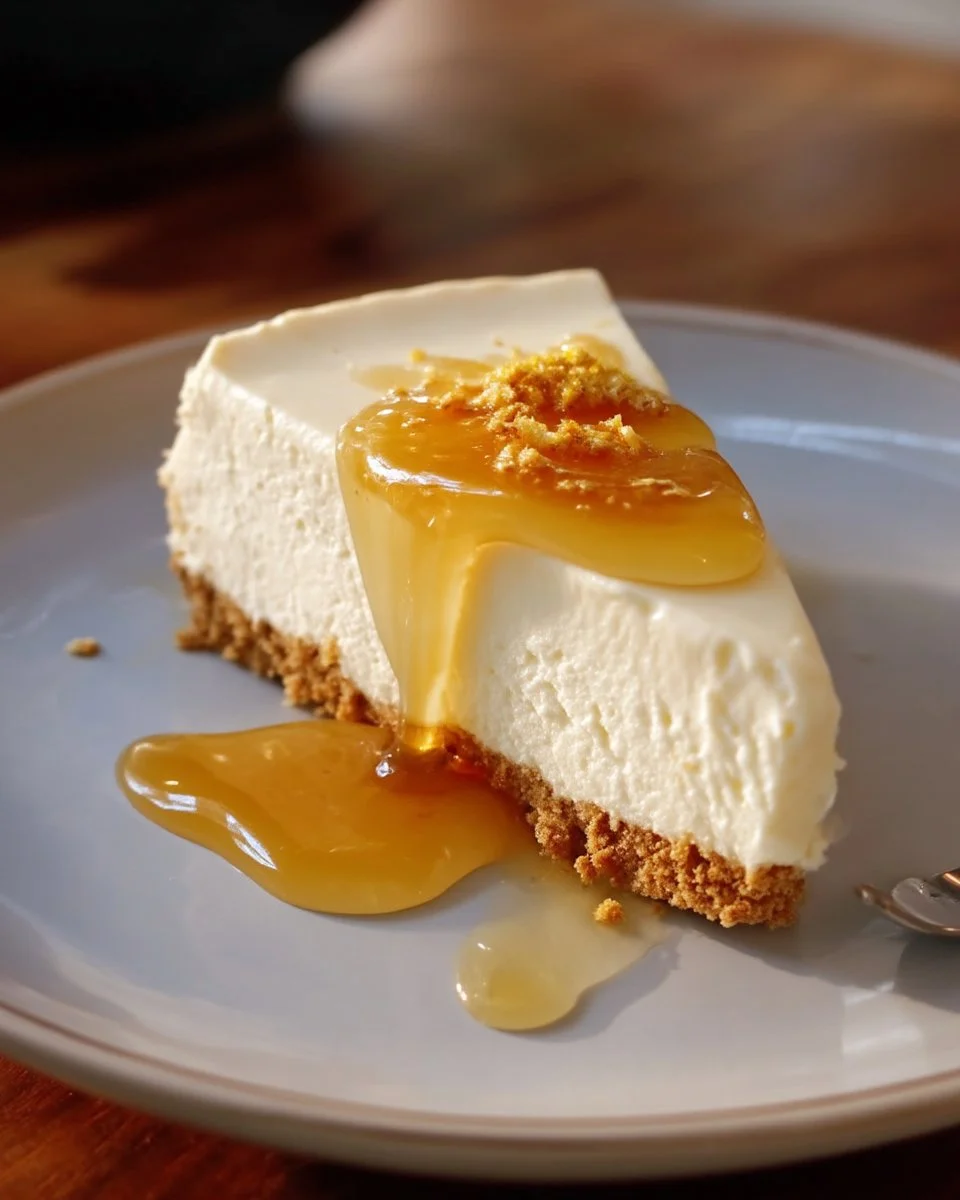 Recette de cheesecake au miel et citron sans cuisson