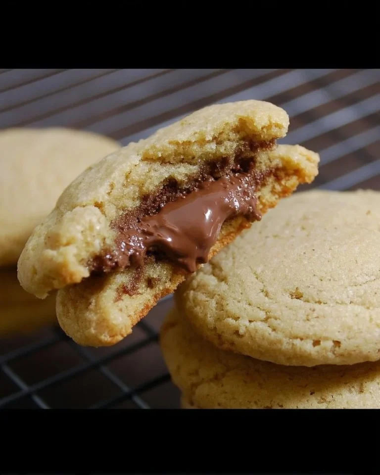 Cookies fourrés au Nutella, délicieux et moelleux, prêts à être dégustés.