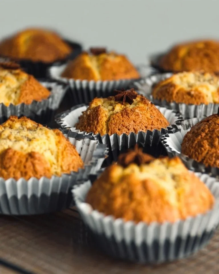 Cupcakes d'Halloween à la courge et aux épices, décorés pour la fête.
