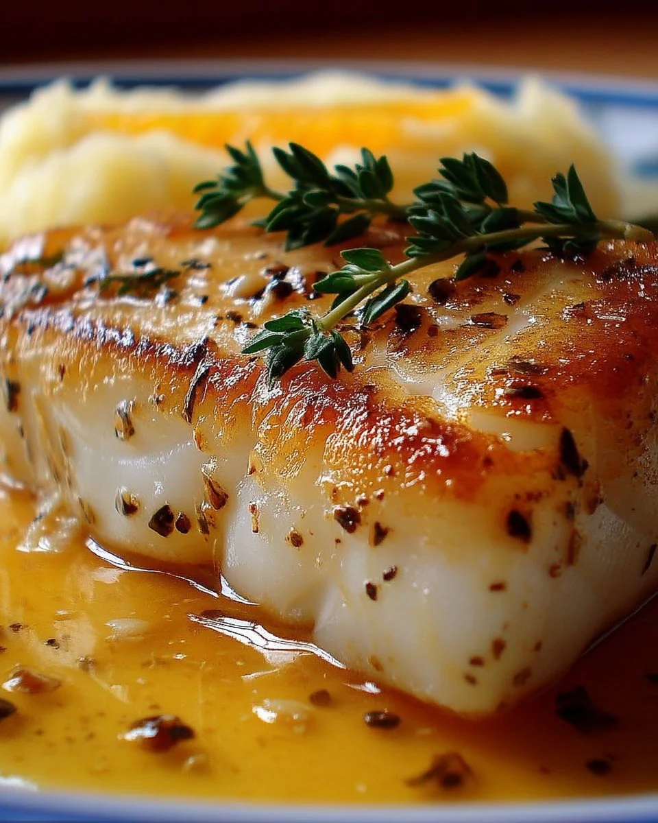 Filet de bar à l'orange et beurre vanillé, plat savoureux et élégant