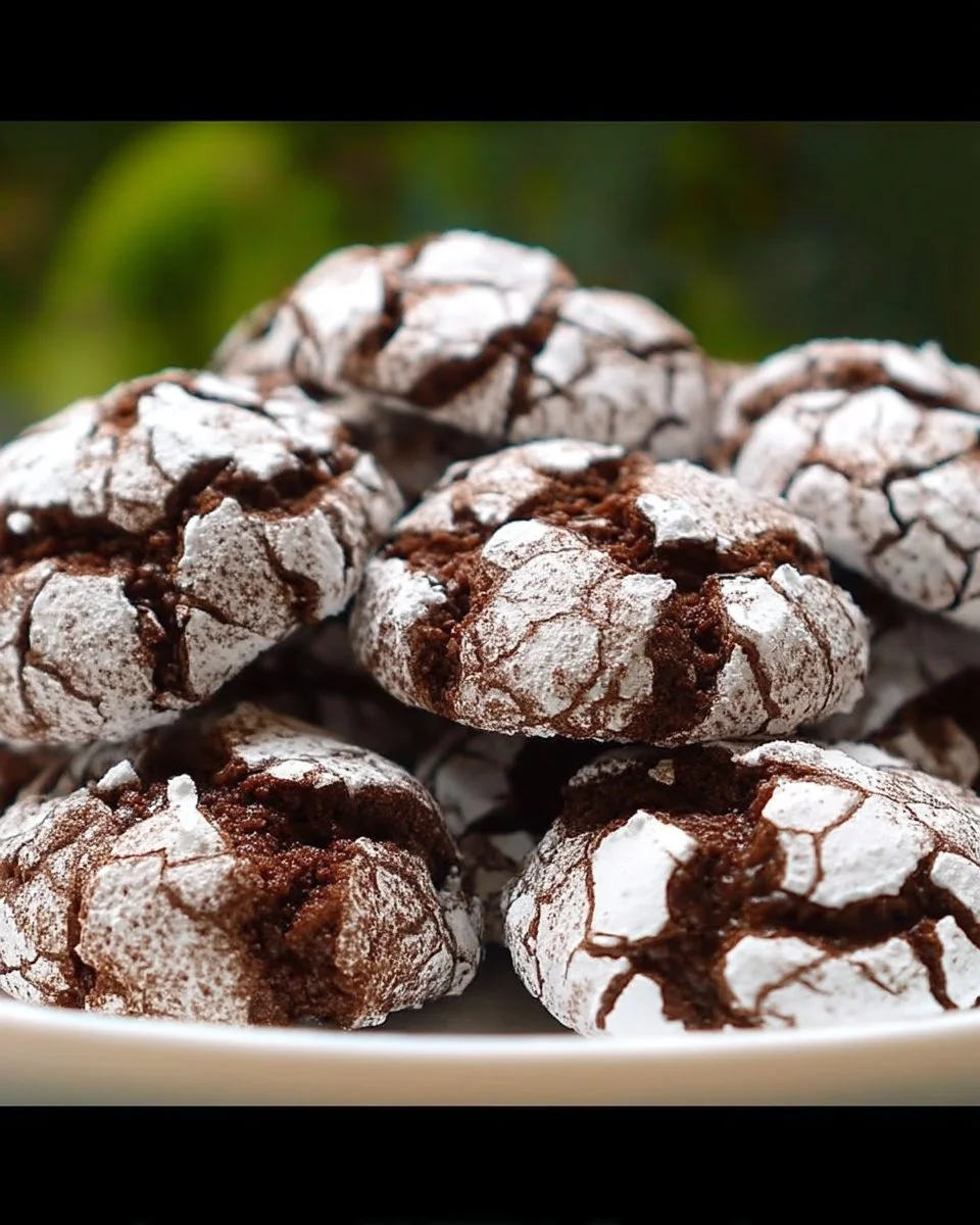Gâteaux moelleux craquelés au chocolat, délicieuses pâtisseries fondantes
