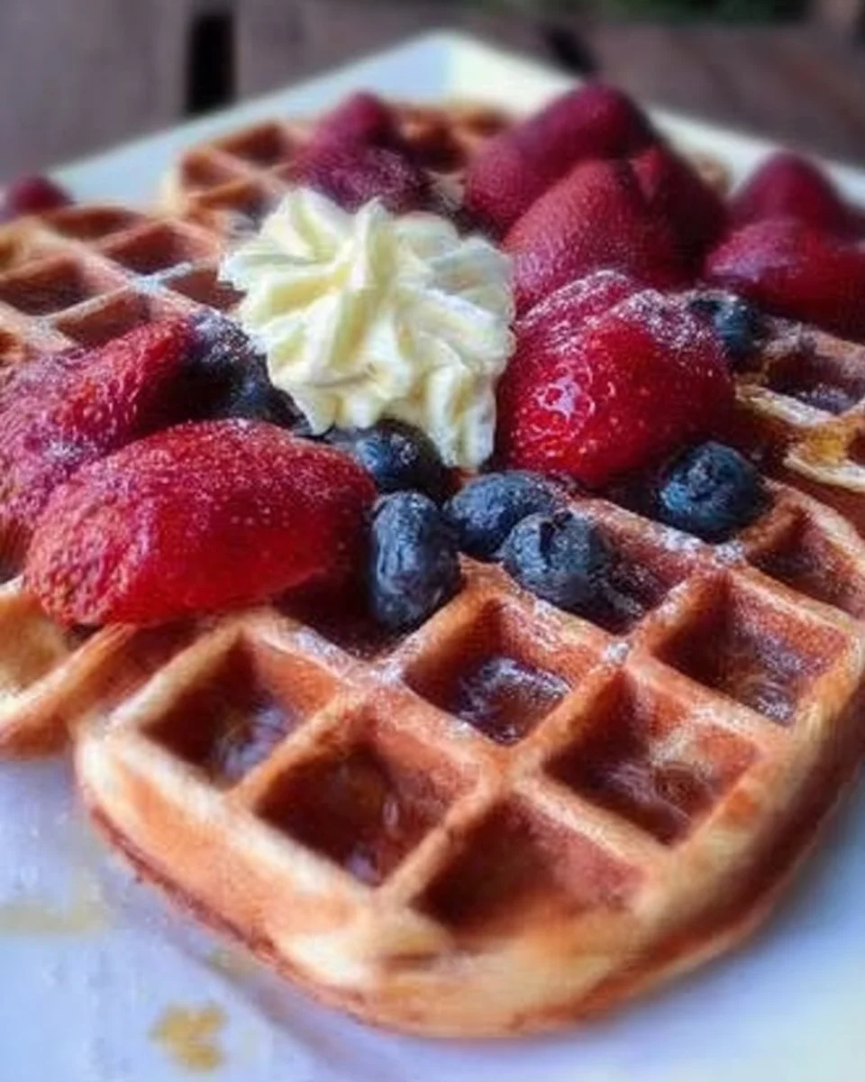 Gaufres sans œufs croustillantes et dorées, idéales pour tous les gourmands