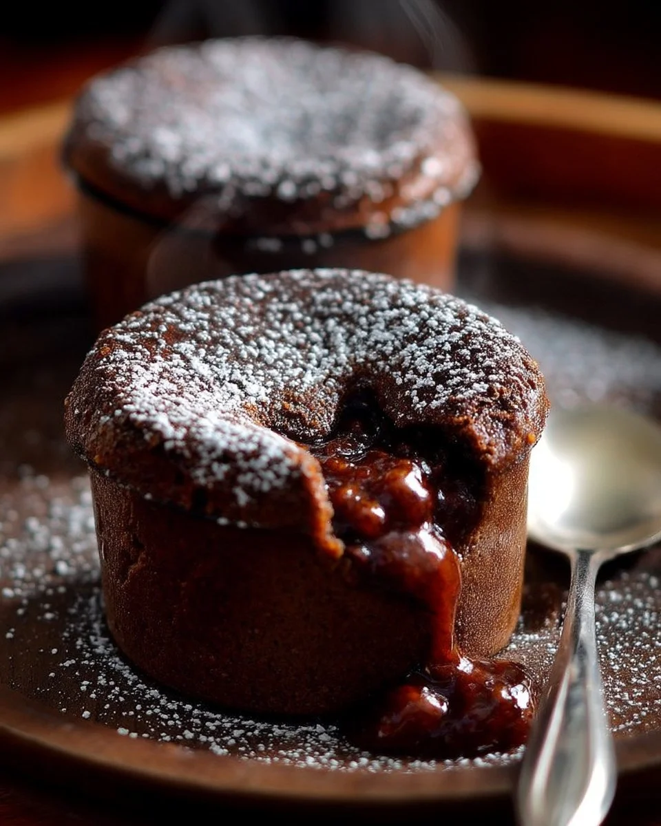 Fondant au Chocolat express avec un cœur coulant - dessert chocolaté savoureux