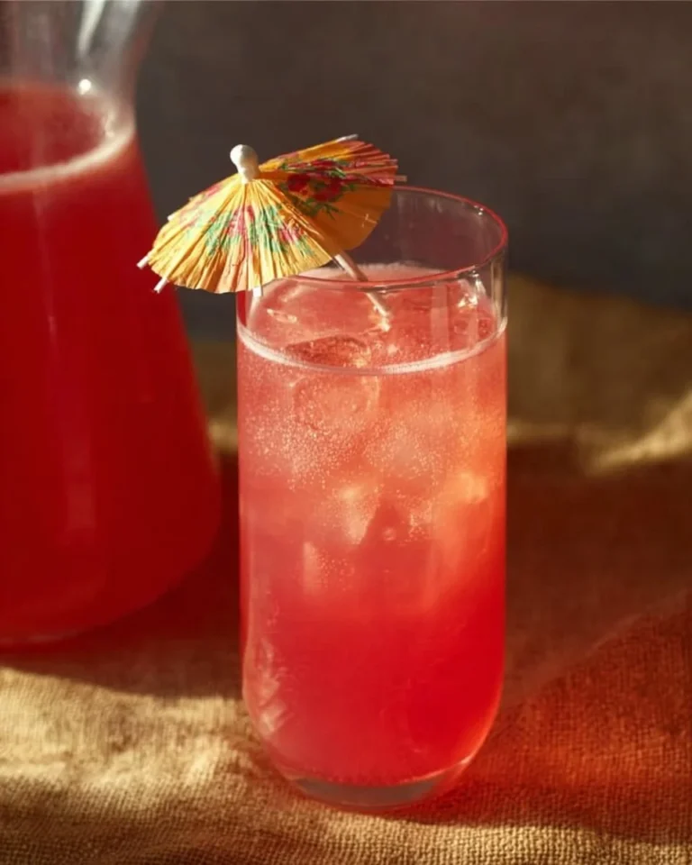 Verre de limonade aux fraises frais et coloré, parfait pour se désaltérer.