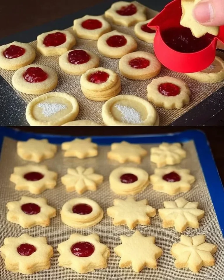 Sablés à la Confiture fraîchement cuits sur une assiette