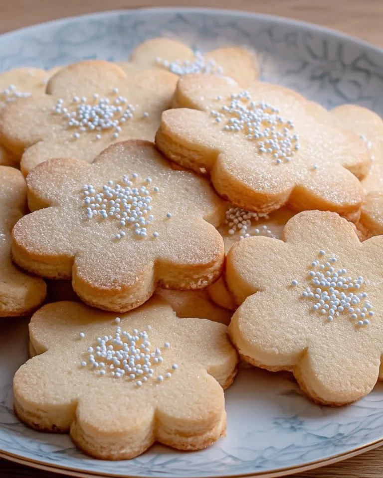 Sablés à la vanille Fleur de Sucre sur un plateau décoratif