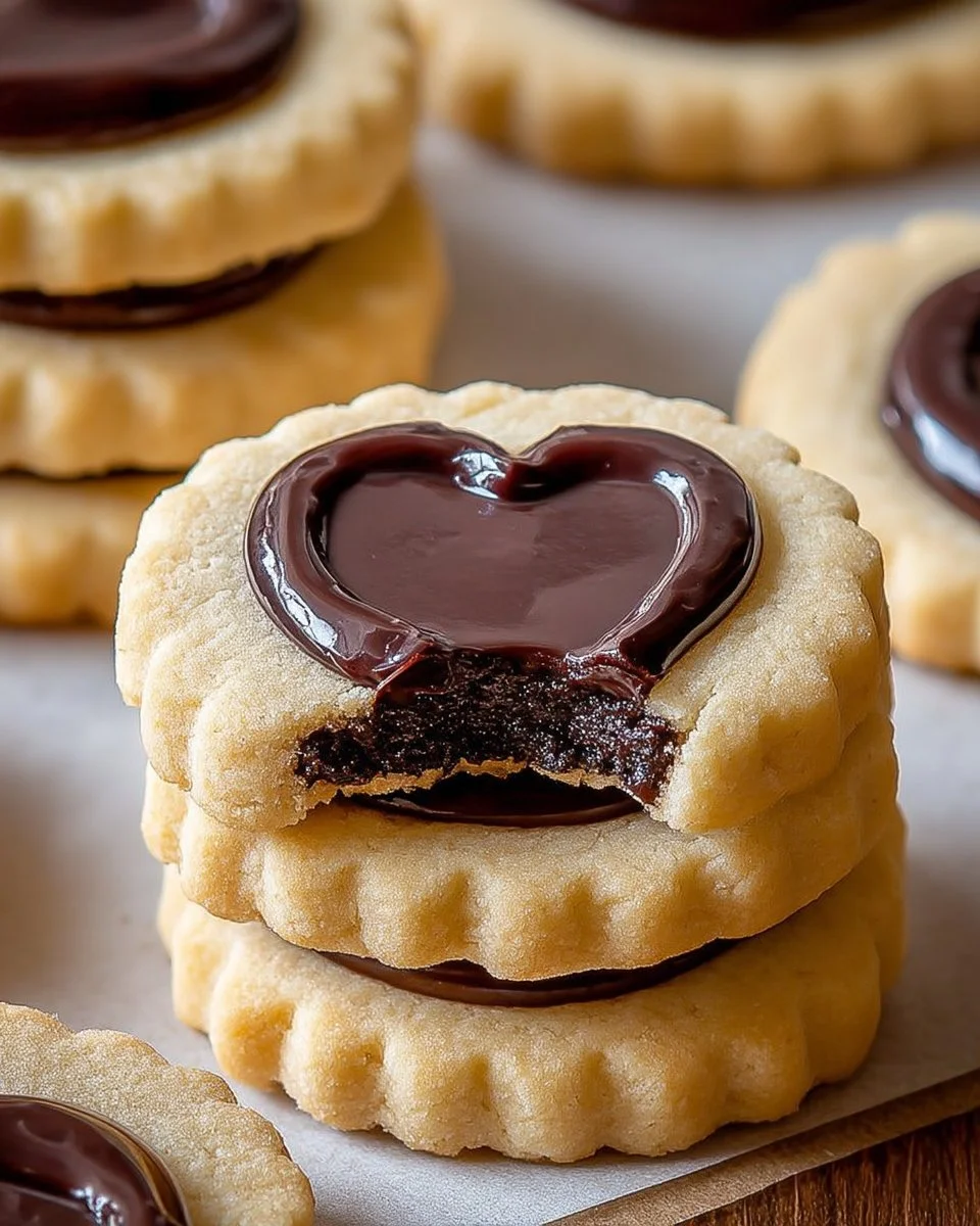 Sablés Fondants au Cœur de Chocolat, biscuits savoureux et fondants
