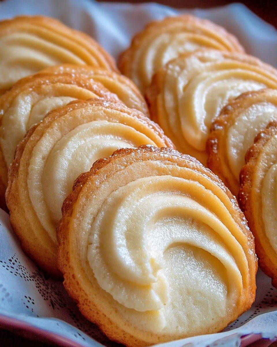 Sablés viennois dorés et fondants prêts à être dégustés.