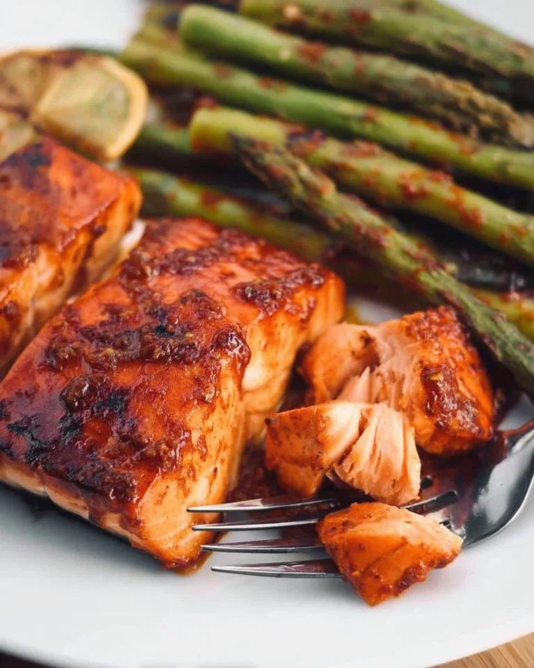 Saumon épicé à l'orange grillé avec légumes frais en accompagnement